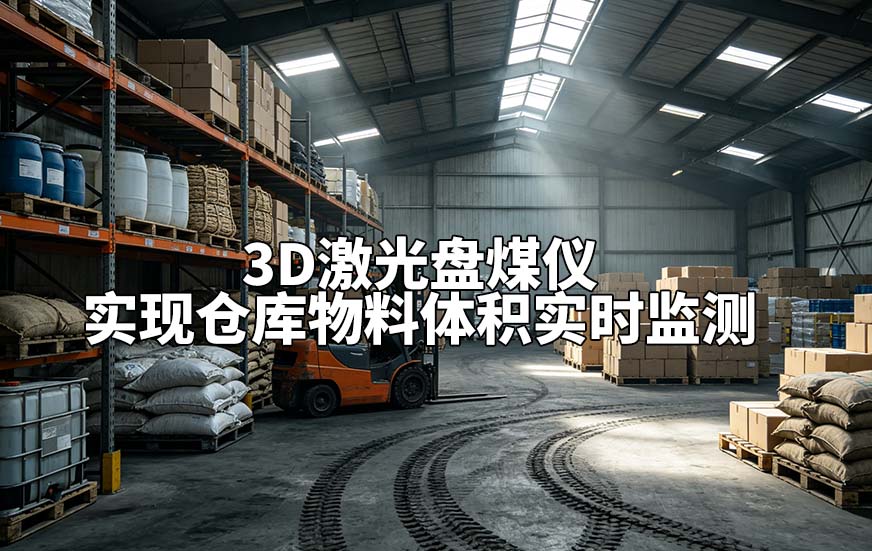3D激光盘煤仪实现仓库物料体积实时监测