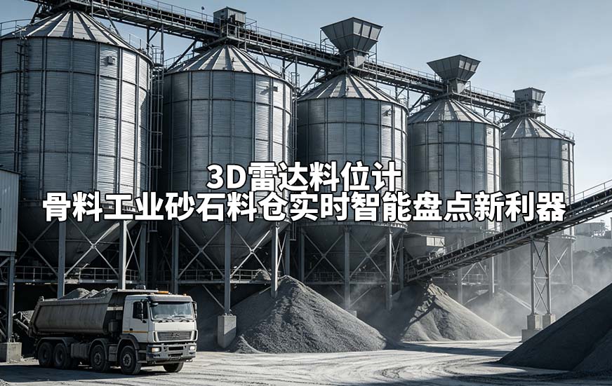 3D雷达料位计骨料工业砂石料仓实时智能盘点新利器