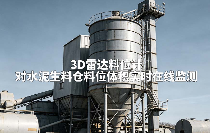 3D雷达料位计对水泥生料仓料位体积实时在线监测