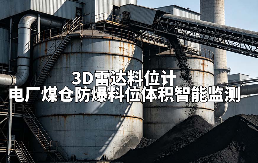 3D雷达料位计的电厂煤仓防爆料位体积智能监测