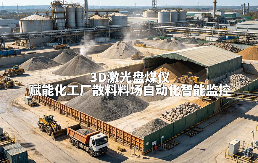 3D激光盘煤仪赋能化工厂散料料场自动化智能监控