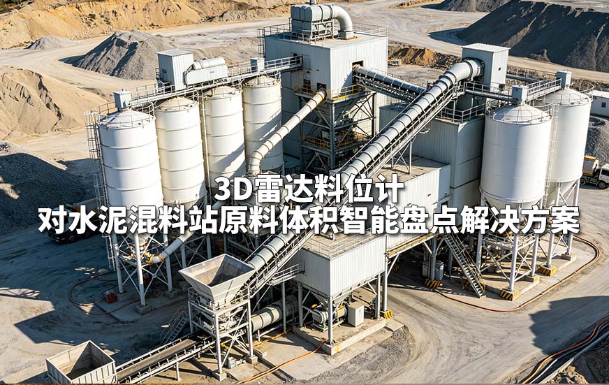 3D雷达料位计对水泥混料站原料体积智能盘点解决方案