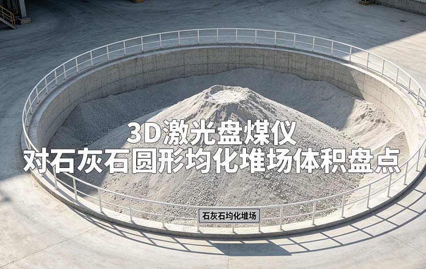 3D激光盘煤仪对石灰石圆形均化堆场体积盘点 3D激光盘煤仪对石灰石圆形均化堆场体积盘点