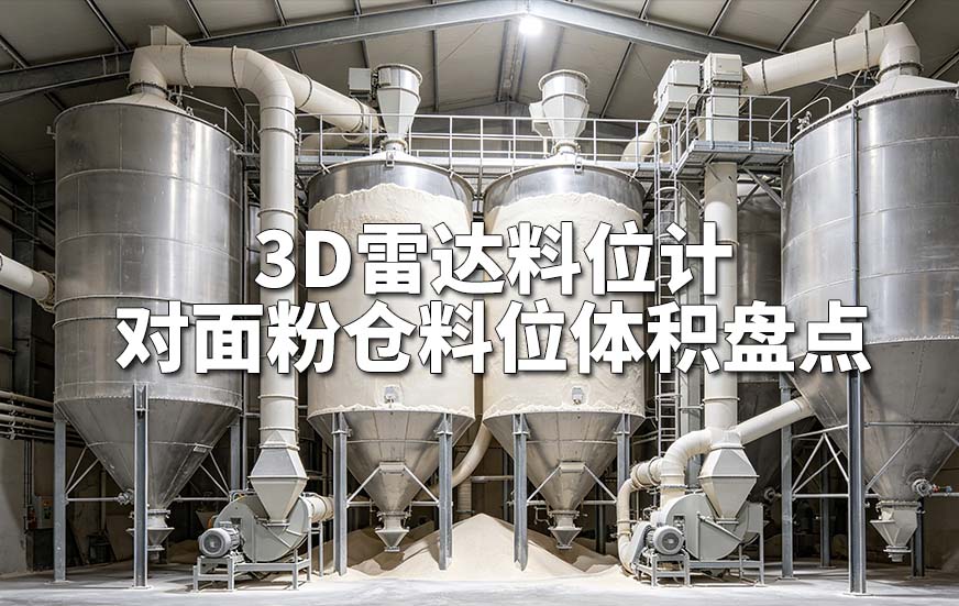 3D雷达料位计对面粉仓料位体积盘点