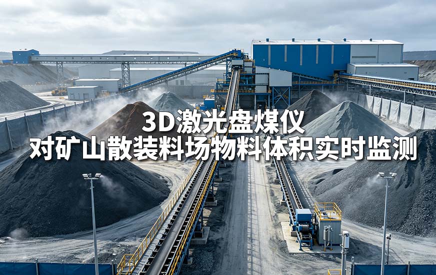 3D激光盘煤仪对矿山散装料场物料体积实时监测