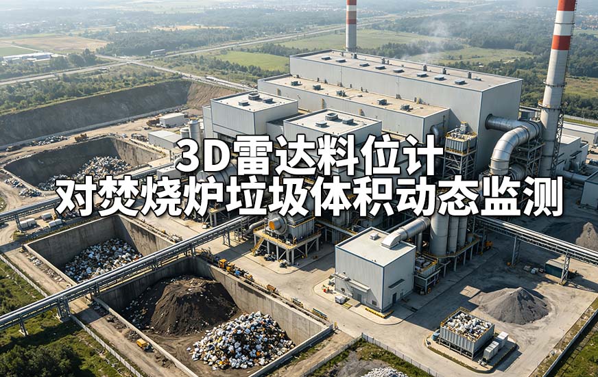3D雷达料位计对焚烧炉垃圾体积动态监测