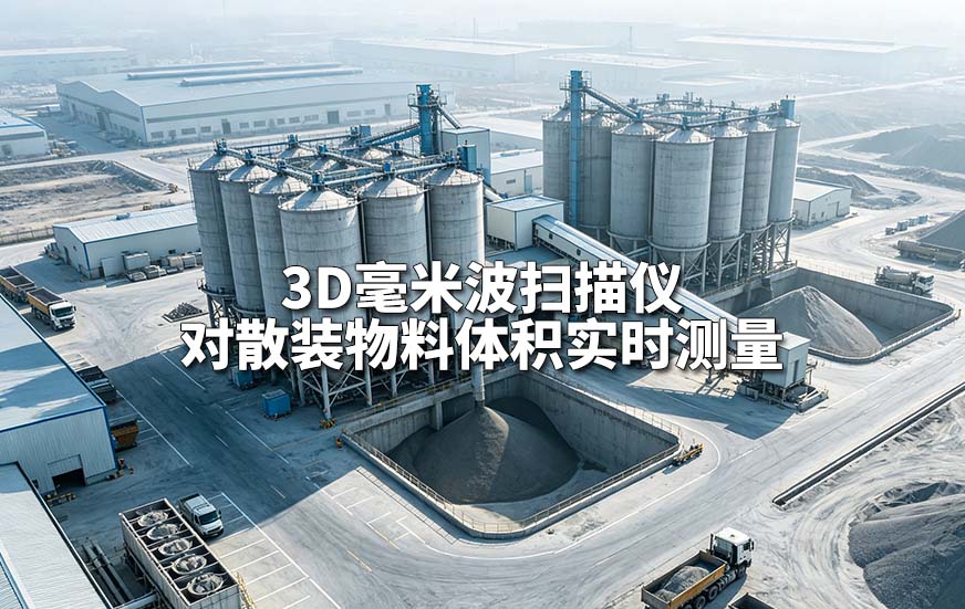 3D毫米波扫描仪对散装物料体积实时测量 3D毫米波扫描仪对散装物料体积实时测量