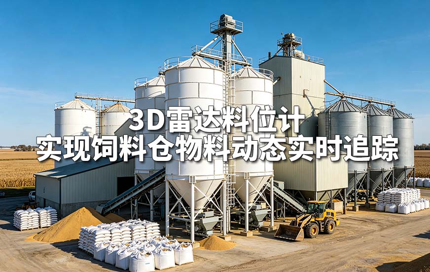 3D雷达料位计实现饲料仓物料动态实时追踪