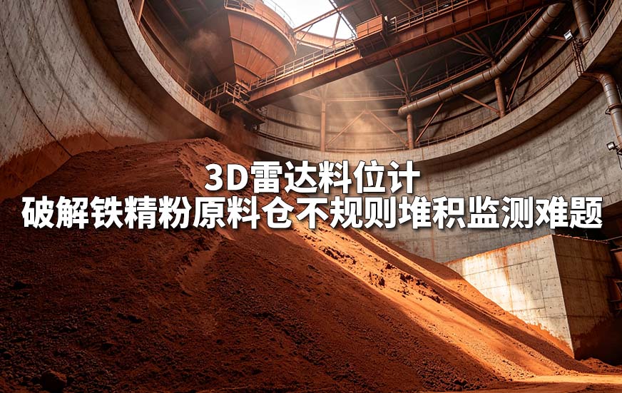3D雷达料位计破解铁精粉原料仓不规则堆积监测难题 3D雷达料位计破解铁精粉原料仓不规则堆积监测难题