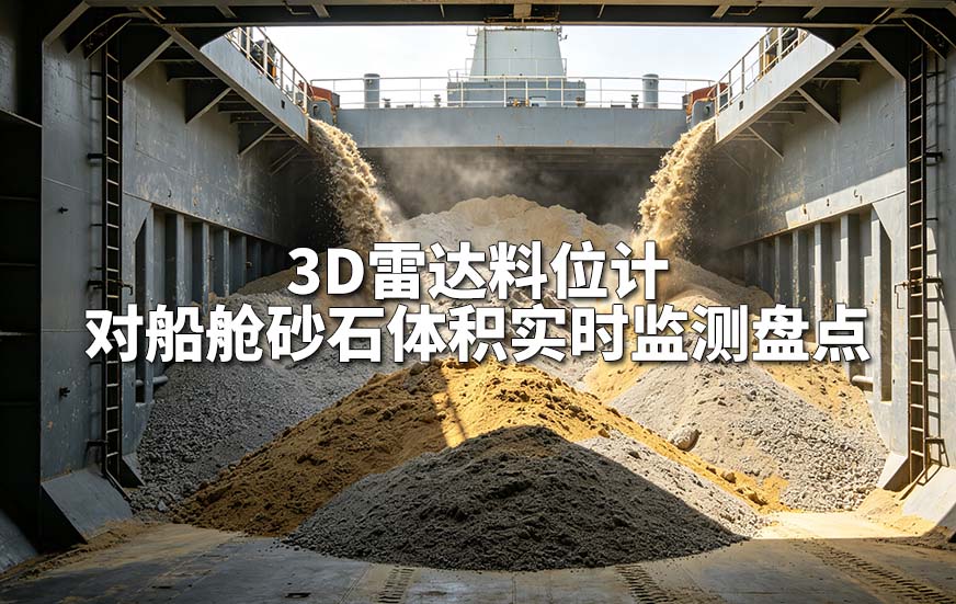 3D雷达料位计对船舱砂石体积实时监测盘点 3D雷达料位计对船舱砂石体积实时监测盘点