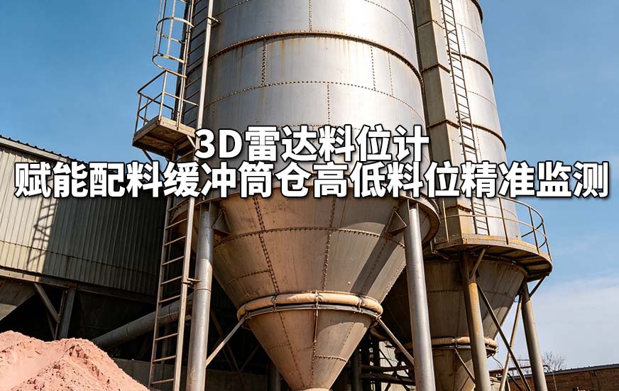 3D雷达料位计赋能配料缓冲筒仓高低料位精准监测