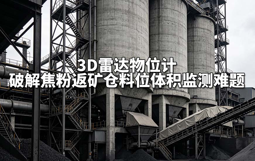 3D雷达物位计破解焦粉返矿仓料位体积监测难题 3D雷达物位计破解焦粉返矿仓料位体积监测难题