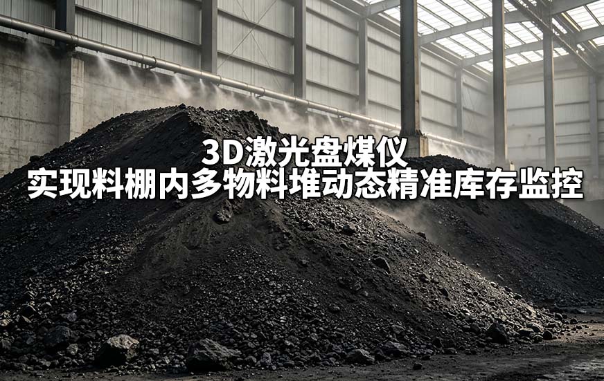3D激光盘煤仪实现料棚内多物料堆动态精准库存监控 3D激光盘煤仪实现料棚内多物料堆动态精准库存监控