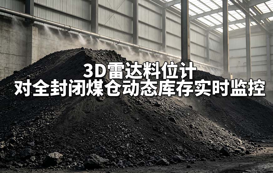 3D雷达料位计对全封闭煤仓动态库存实时监控