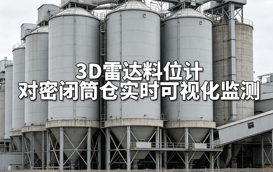 3D雷达料位计对密闭筒仓实时可视化监测