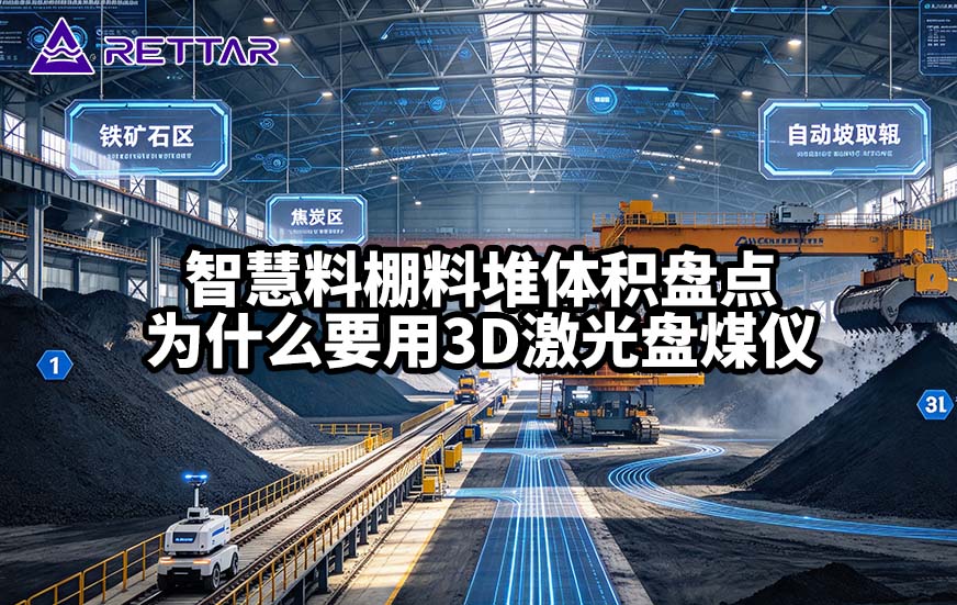 智慧料棚料堆体积盘点为什么要用3D激光盘煤仪